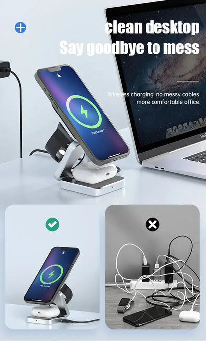 3 in 1 Wireless Charging Station